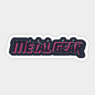 Metal Gear MSX (Navy/Pink) Sticker